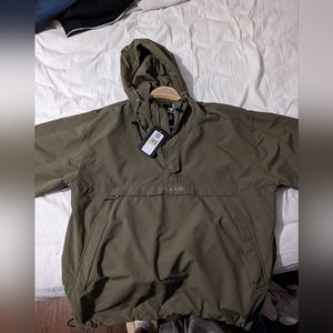 Converse Olive Green Hooded Windbreaker